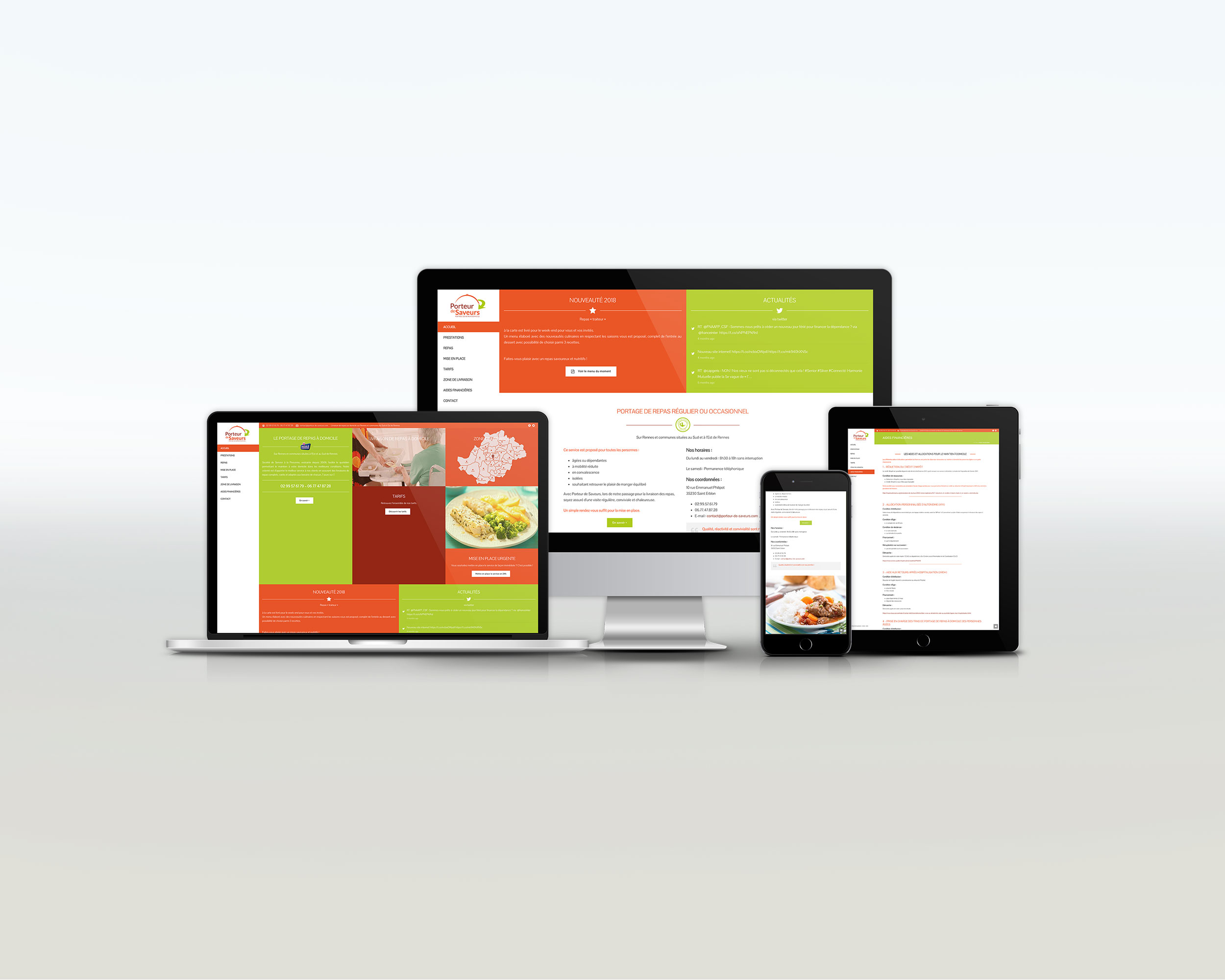 Mockup site internet Porteur de Saveurs