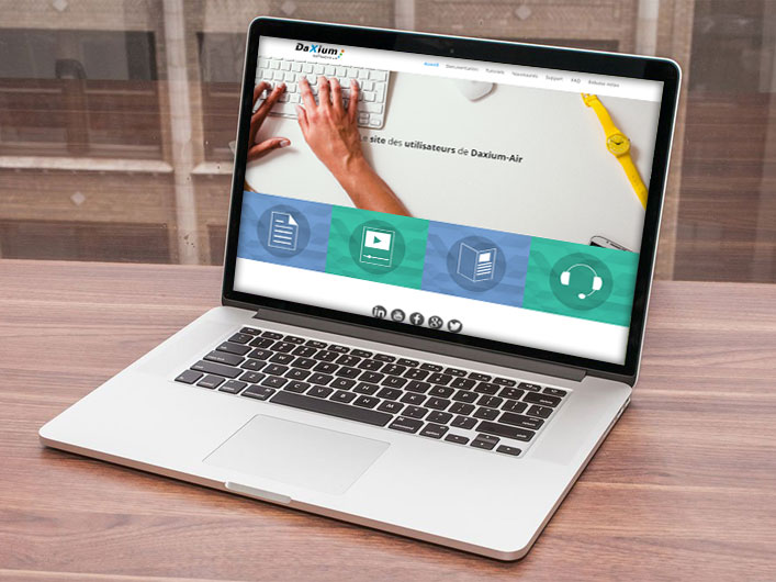 création du site administrable de Daxium pour les utilisateurs