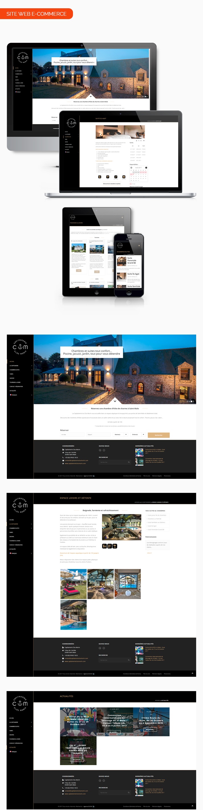 Mockup site internet Le Clos morin