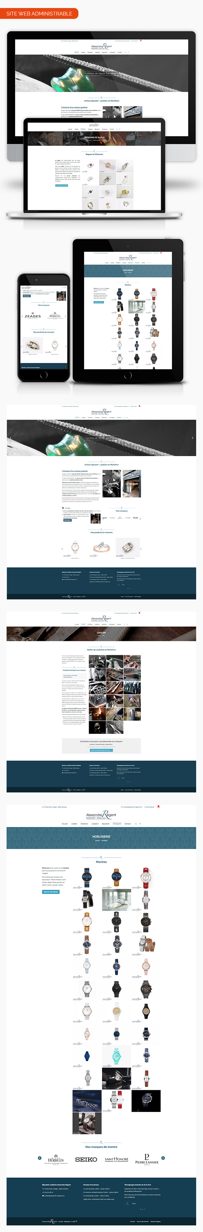 mockup site Alexandre Regent