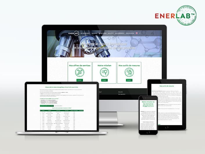 Miniature site internet EnerLab