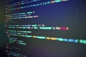 Ecran avec code HTML