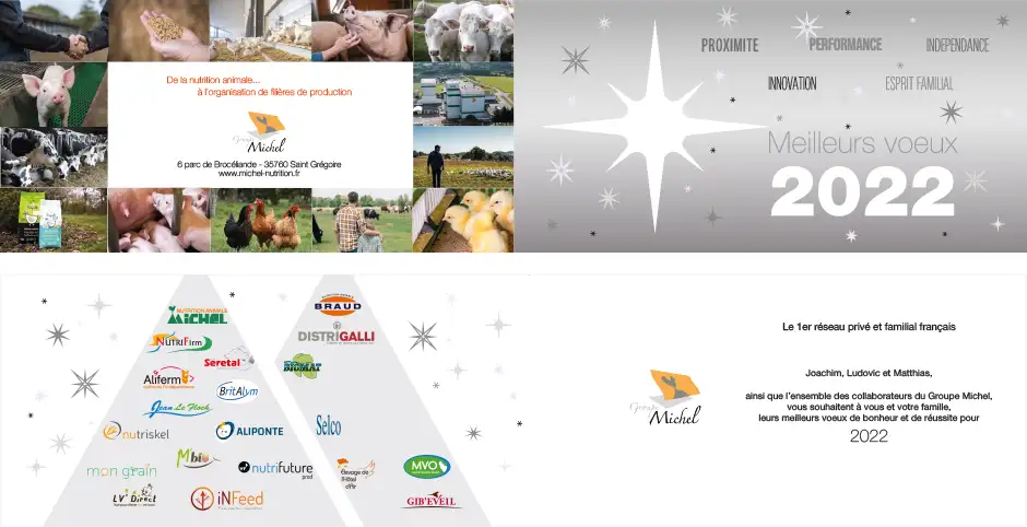 Carte de voeux groupe Michel 2022