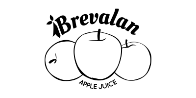 Logo jus de pomme pétillant noir