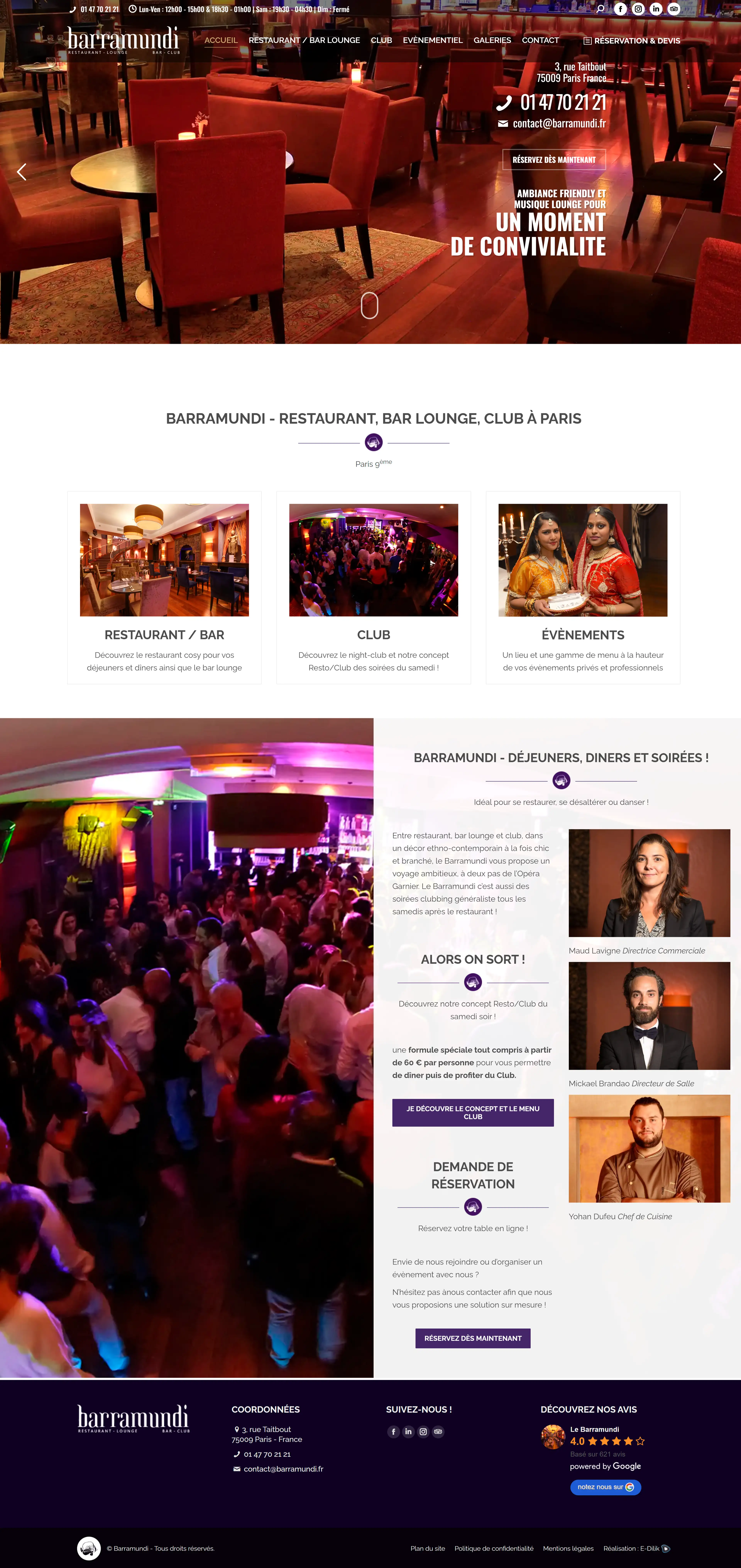 SIte internet Le Barramundi