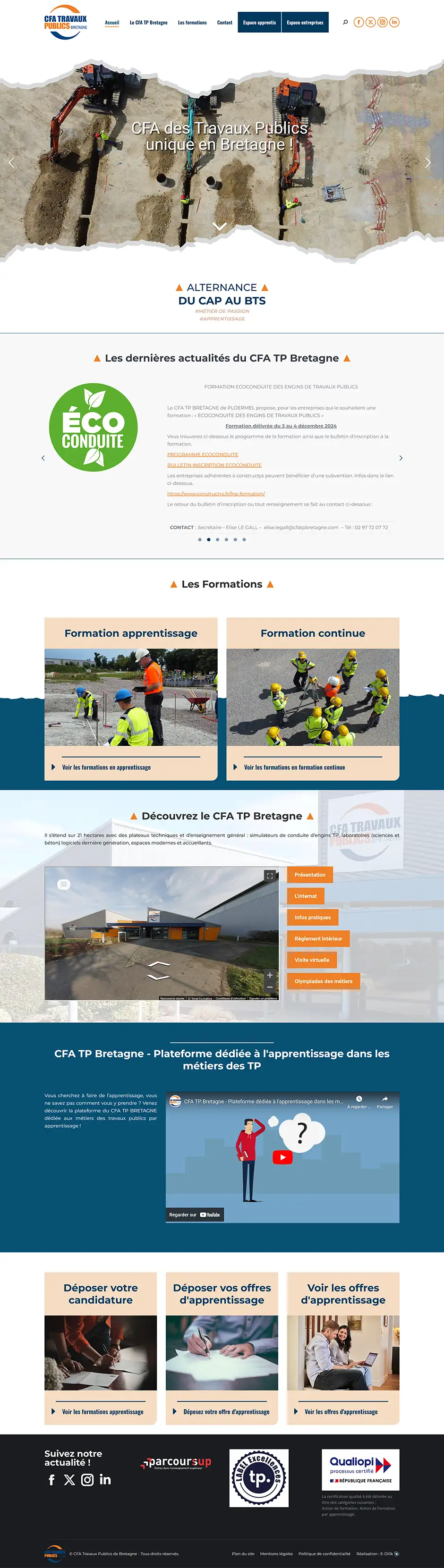 Création site CFA TP Ploermel