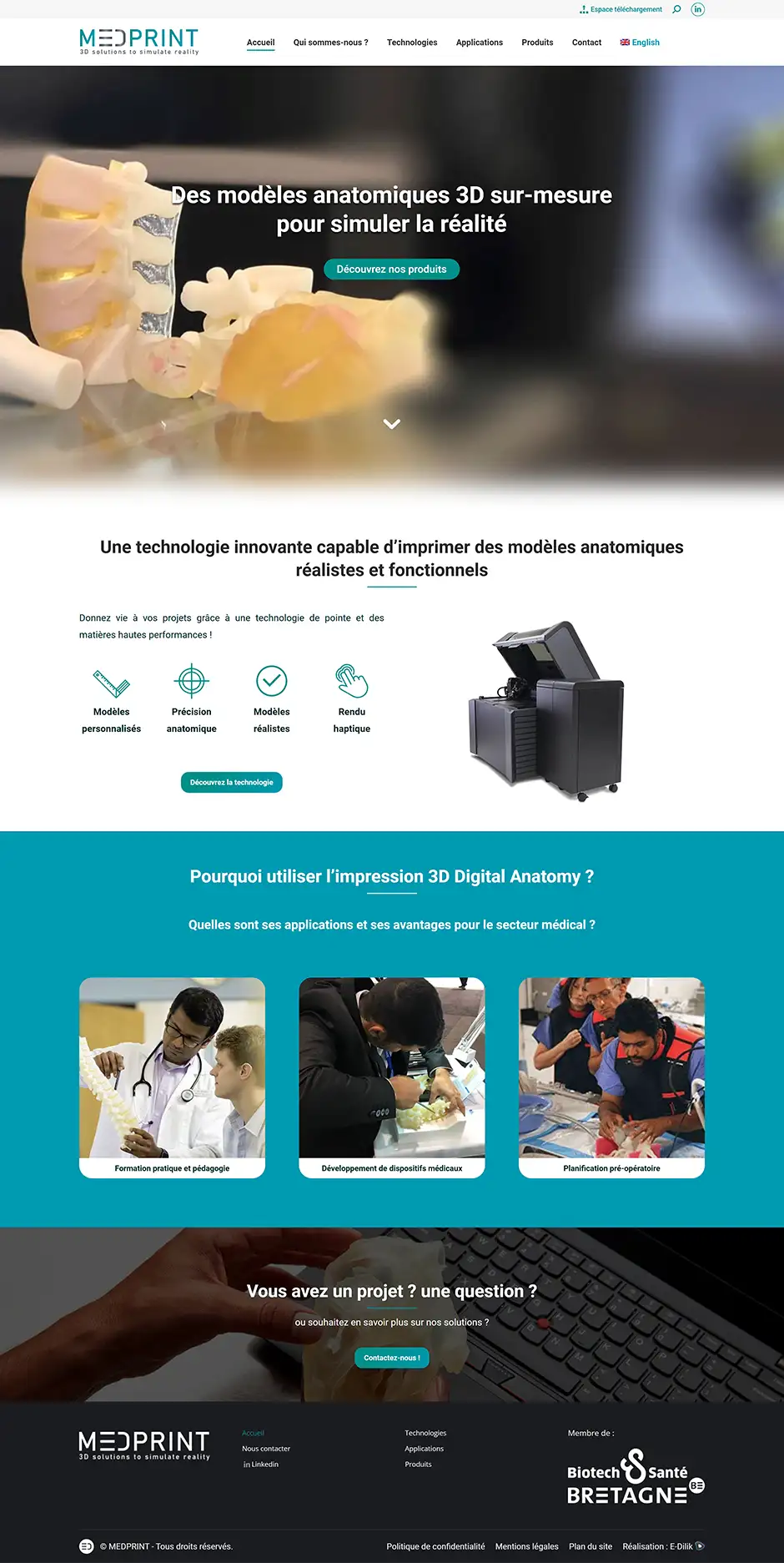 Création site internet MedPrint