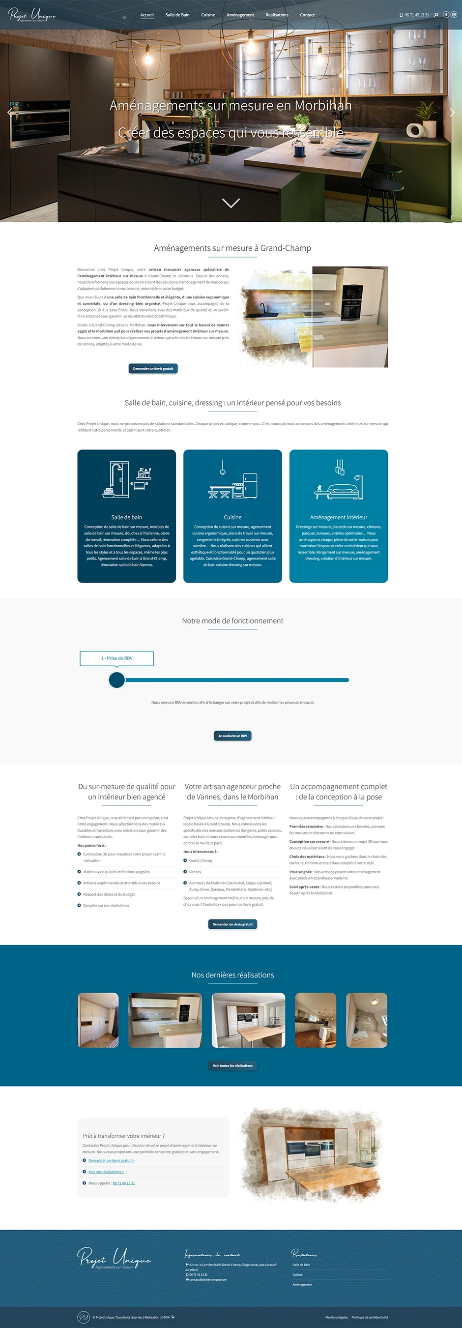 Site internet Projet Unique